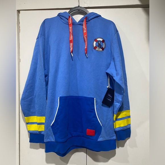 Loungefly Other - Loungefly Disney Sweatshirt Hoodie Mens medium Donald Duck 90th Anniversary NWT